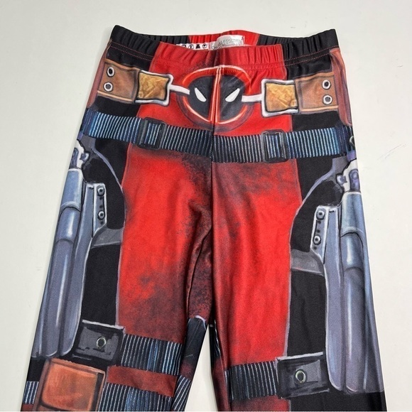 MARVEL Deadpool Comic Superhero Sexy Cosplay Halloween Costume Stretchy Leggings - Picture 5 of 11